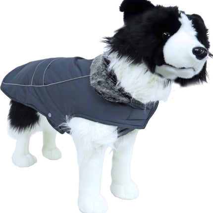 AnimalstoreXL Boony hondenjas Parka bontkraag grijs