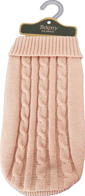 AnimalstoreXL Boony Hondenkabeltrui Zacht Roze 20cm