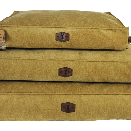 AnimalstoreXL Boony Est1941 Premium Ligkussen Ortho.Ochre Yellow 80x60x14cm