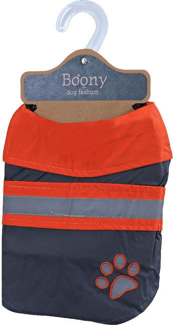 AnimalstoreXL Boony Regenjas Safety met Refl. Grijs Oranje 20cm