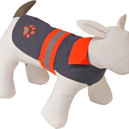 AnimalstoreXL Boony Regenjas Safety met Refl. Grijs Oranje 20cm