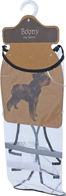AnimalstoreXL Boony Regenjas Transparant met Reflectie 45cm