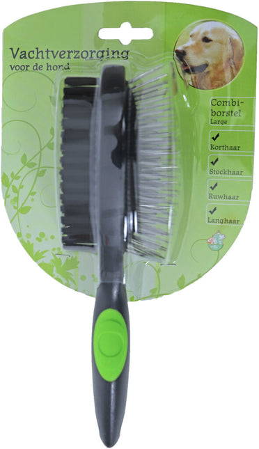 AnimalstoreXL Borstel Combi 2-Zijdig Large Hond