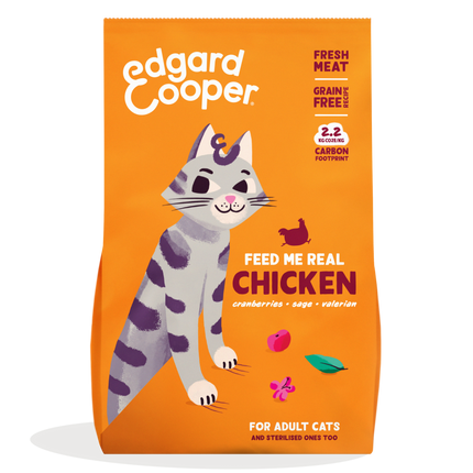 AnimalstoreXL Edgard & Cooper Brok Volwassen Kat Vrije-uitloopkip Graanvrij