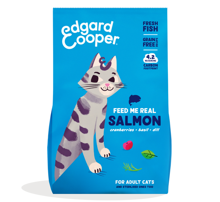 AnimalstoreXL Edgard & Cooper Brok Volwassen Kat Zalm Graanvrij