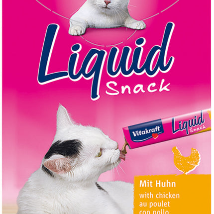 AnimalstoreXL Kat Liquid Snack Kip & Taurine 6 stuks