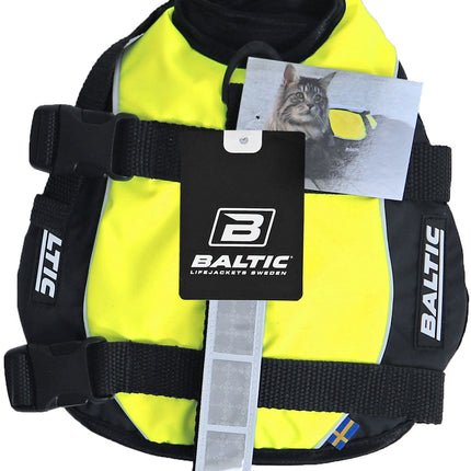 AnimalstoreXL Kattenzwemvest Maja S Geel/Zwart