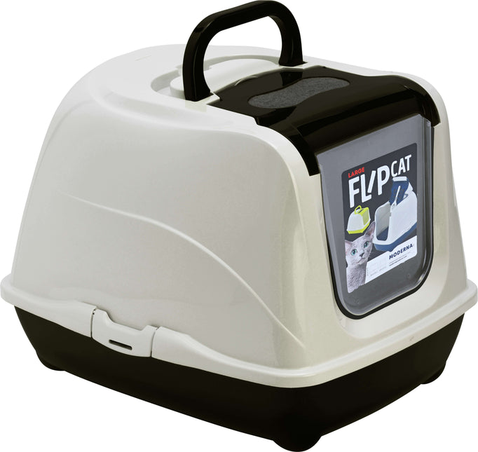 AnimalstoreXL Moderna Kattentoilet Flipcat Zwart 50cm