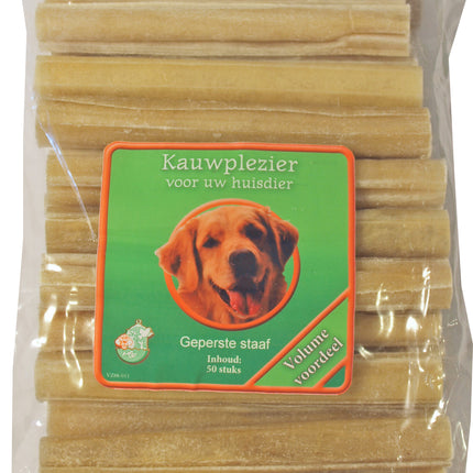 AnimalstoreXL Kauwstaaf 15mm12cm Zak a 50 stuks