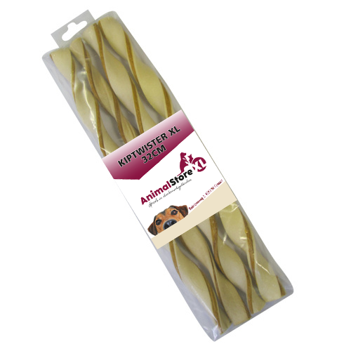 AnimalstoreXL Kip twister 32cm XL 4 stuks