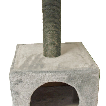 AnimalstoreXL Klimmeubel Diabolo Duo Grijs/D.Grs. 57cm