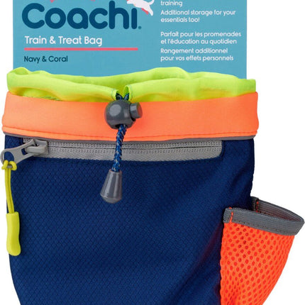 AnimalstoreXL Coachi Train en Treat Bag Navy en Coral