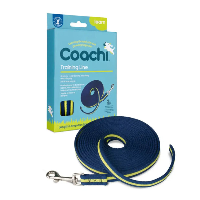 AnimalstoreXL Coachi Training Line 5 meter Navy en Lime