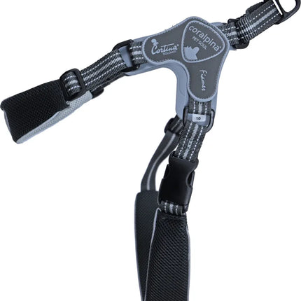 Cinquetorri zwart harnas voor honden