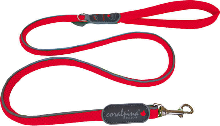 AnimalstoreXL Coralpina Leash Cinquet. Rood 1.8 110cm