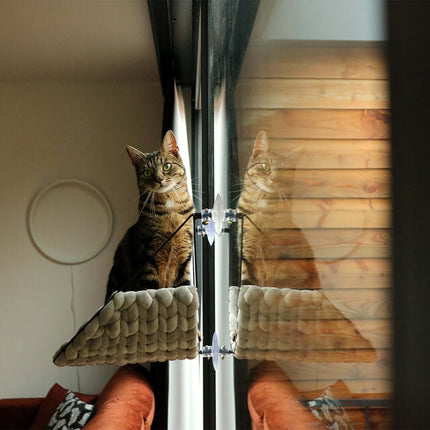 D&D Home - Sofia Vensterbed - 46x34x51cm max 10kg - Groen - Lichtgrijs