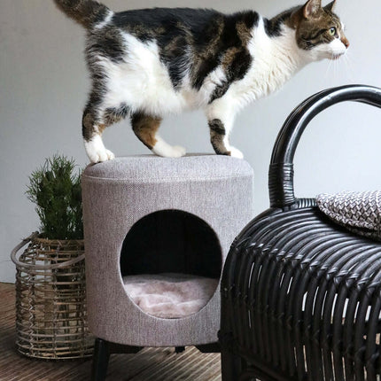 AnimalstoreXL D&D Home Louis Kattenhuis 35x35x46cm Taupe