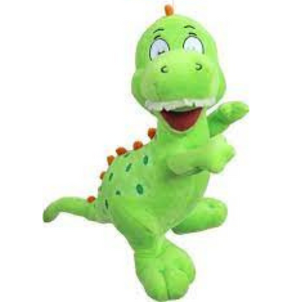 Dino Plush Green with Squeak 15cm