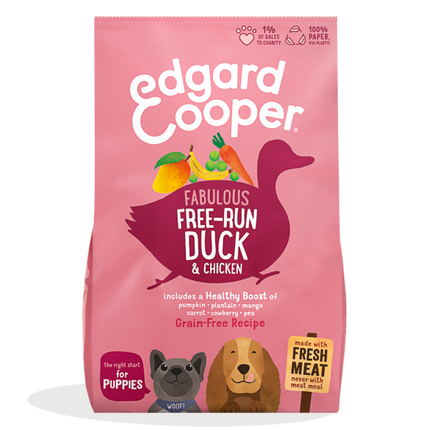 AnimalstoreXL Edgard & Cooper Brok Puppy Scharreleend & Kip Graanvrij