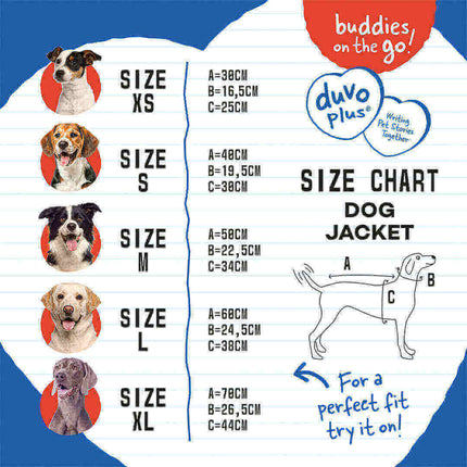 AnimalstoreXL Duvoplus Hondenjas Hi Vis Quilt XS 30cm Blauw