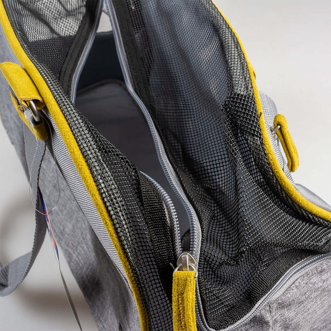 AnimalstoreXL Duvoplus - Paris Pet Bag Casual - 44x18,5x25,5cm Grijs