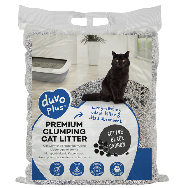 AnimalstoreXL Duvoplus Kattenbakvulling Premium Koolstof 12kg