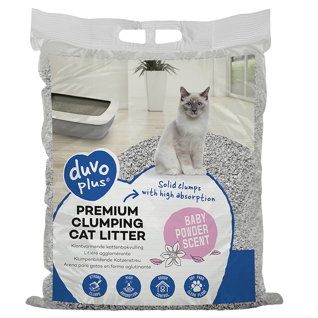 AnimalstoreXL Duvoplus Kattenbakvulling Premium Babypoeder 12kg