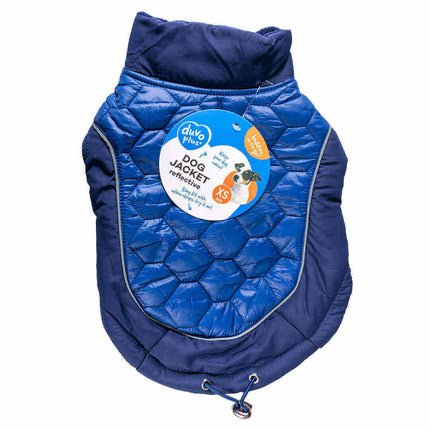 AnimalstoreXL Duvoplus Hondenjas Hi Vis Quilt XS 30cm Blauw