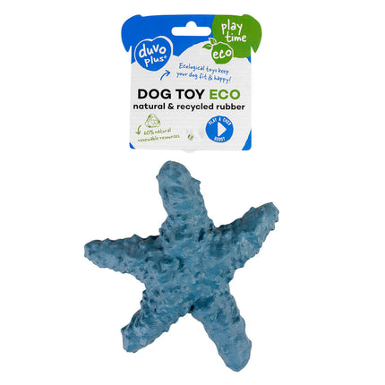 AnimalstoreXL Duvoplus Eco Rubber Zeester 15,2x15x4,8cm Blauw