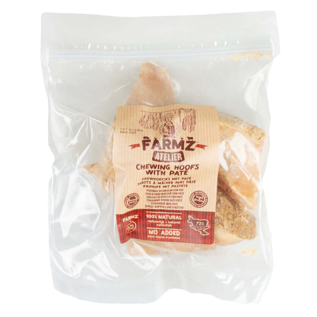 AnimalstoreXL Duvoplus Farmz Atelier Kauwhoefjes Gevuld Schapenvet 3 stuks