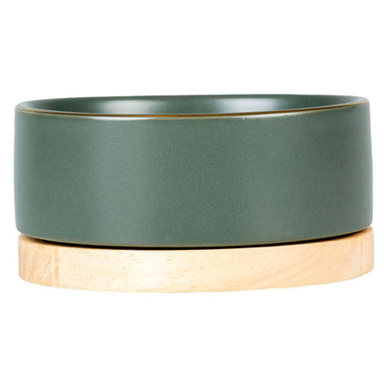 AnimalstoreXL Duvoplus Eetkom Stone Timber 450ml 12,5x12,5x6cm Donkergroen