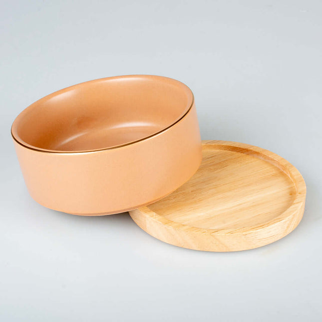 AnimalstoreXL Duvoplus Eetkom Stone Timber 450ml 12,5x12,5x6cm Roze