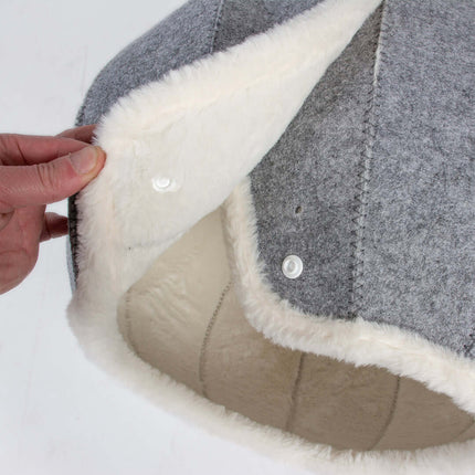 AnimalstoreXL Duvoplus Kattenhuis Jane 42x39x42cm Grijs/Wit