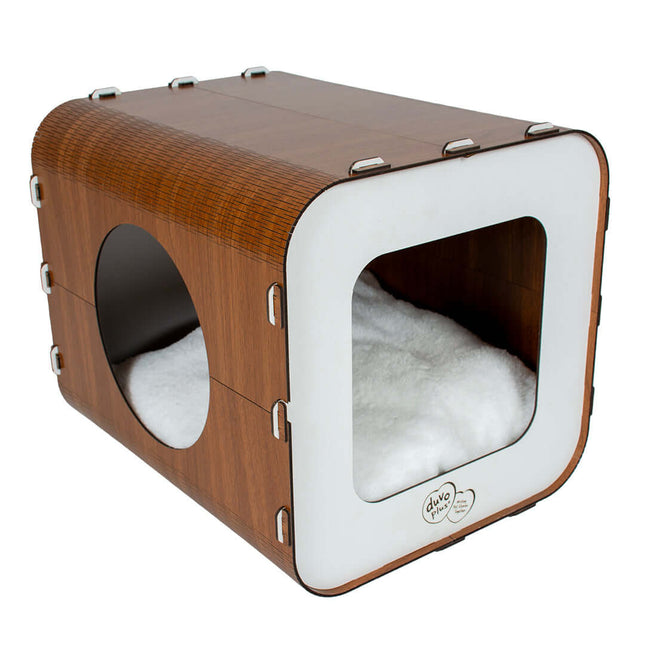 AnimalstoreXL Duvoplus Kattenhuis MDF 33,5x40x34cm Wit