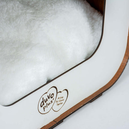 AnimalstoreXL Duvoplus Kattenhuis MDF 33,5x40x34cm Wit