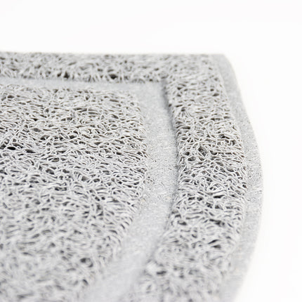 AnimalstoreXL Duvoplus Kattenbakmat Halfrond Grijs