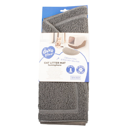 AnimalstoreXL Duvoplus Kattenbakmat Halfrond Grijs