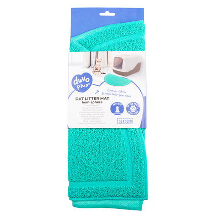 AnimalstoreXL Duvoplus Kattenbakmat Halfrond Petrol