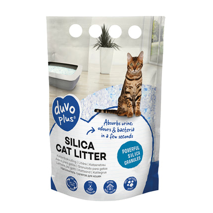 AnimalstoreXL Duvoplus Premium Silica Kattenbakvulling 5L