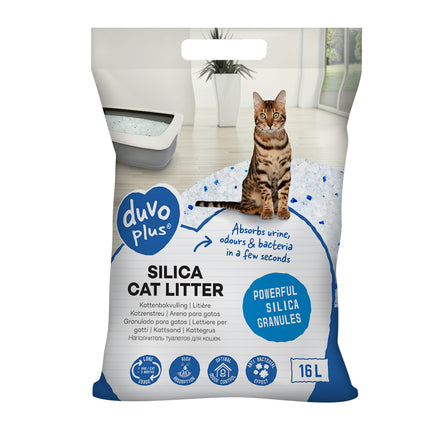 AnimalstoreXL Duvoplus Premium Silica Kattenbakvulling 5L