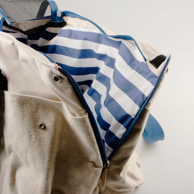 AnimalstoreXL Duvoplus Saint-Tropez Pet Bag 2-In-1 34x22x33cm max 6kg Beige