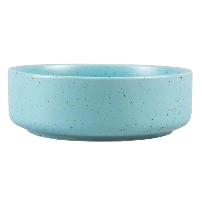 AnimalstoreXL Duvoplus - Eetkom Stone Speckle 750ml - M 15,5x15,5x6,5cm Turquoise