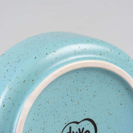 AnimalstoreXL Duvoplus - Eetkom Stone Speckle 750ml - M 15,5x15,5x6,5cm Turquoise