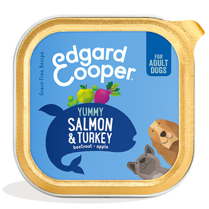 AnimalstoreXL Edgard & Cooper - Hond Kuipje Zalm & Kalkoen Graanvrij