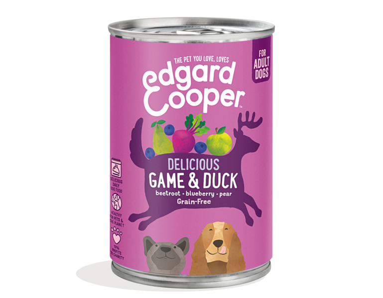 AnimalstoreXL Edgard & Cooper Hond Blik Vlees of Vis Graanvrij 400g