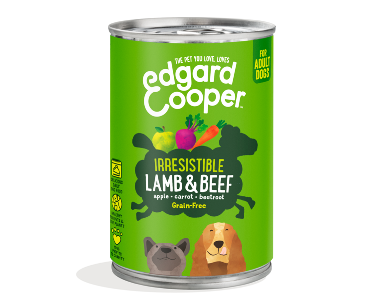 AnimalstoreXL Edgard & Cooper Hond Blik Vlees of Vis Graanvrij 400g