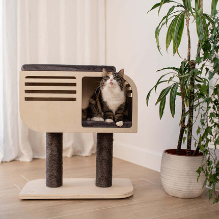 AnimalstoreXL Ebi Krabpaal Atlas 60 57,5x30x63,5cm Beige/Antraciet