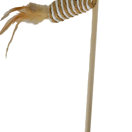 Fishing Rod with Raffia Mouse and Bell