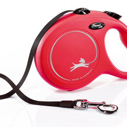 AnimalstoreXL Flexi - Rollijn Classic Koord Tape L Rood 8m - Hondenriem