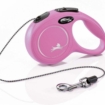 AnimalstoreXL Flexi Rollijn Classic Cord XS Roze 3 meter